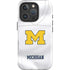 University of Michigan White Jersey iPhone 16 Pro Impact Case